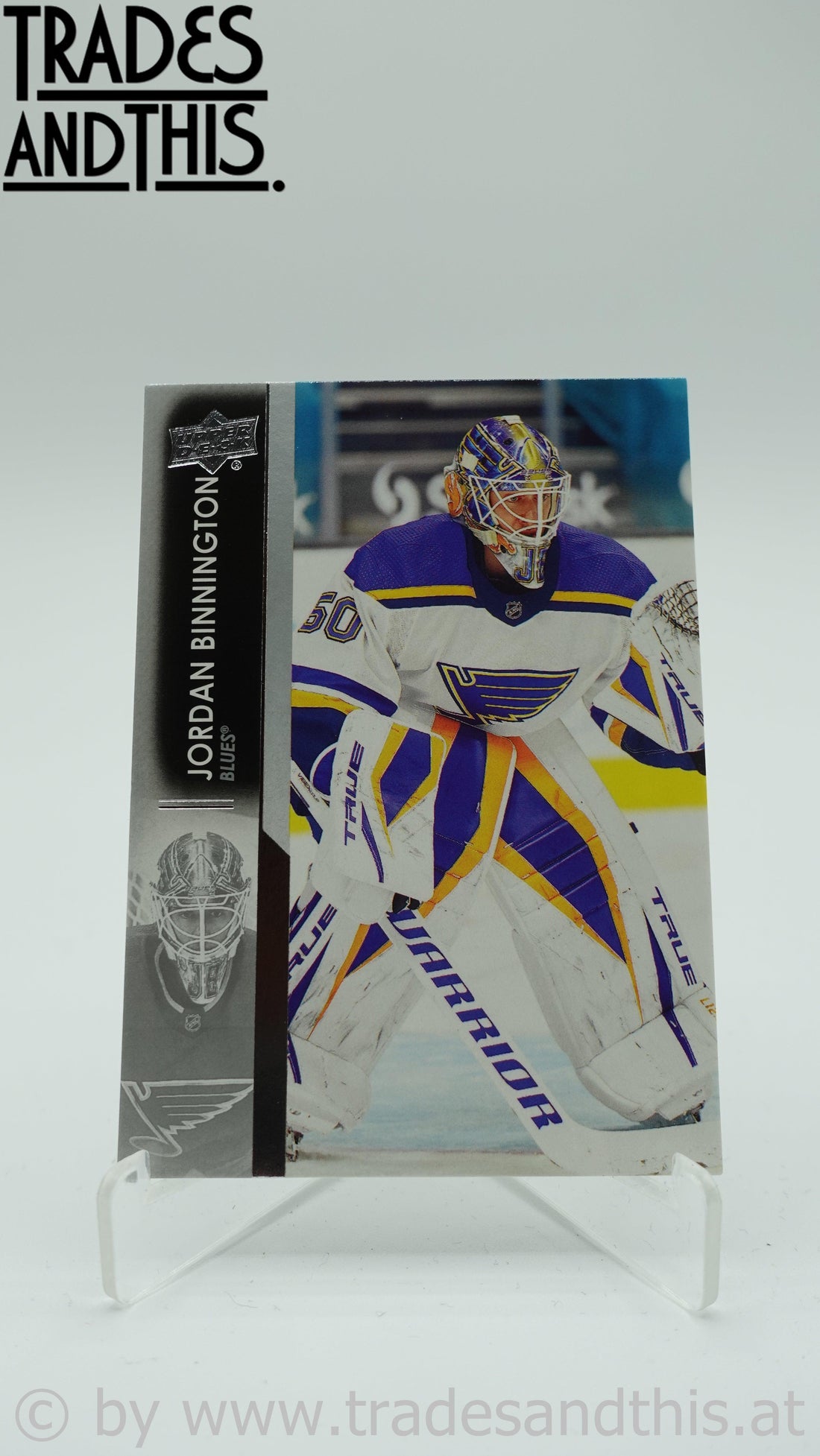 2021-22 Upper deck Series 1 Jordan Binnington #153 - Trades and This e.U.