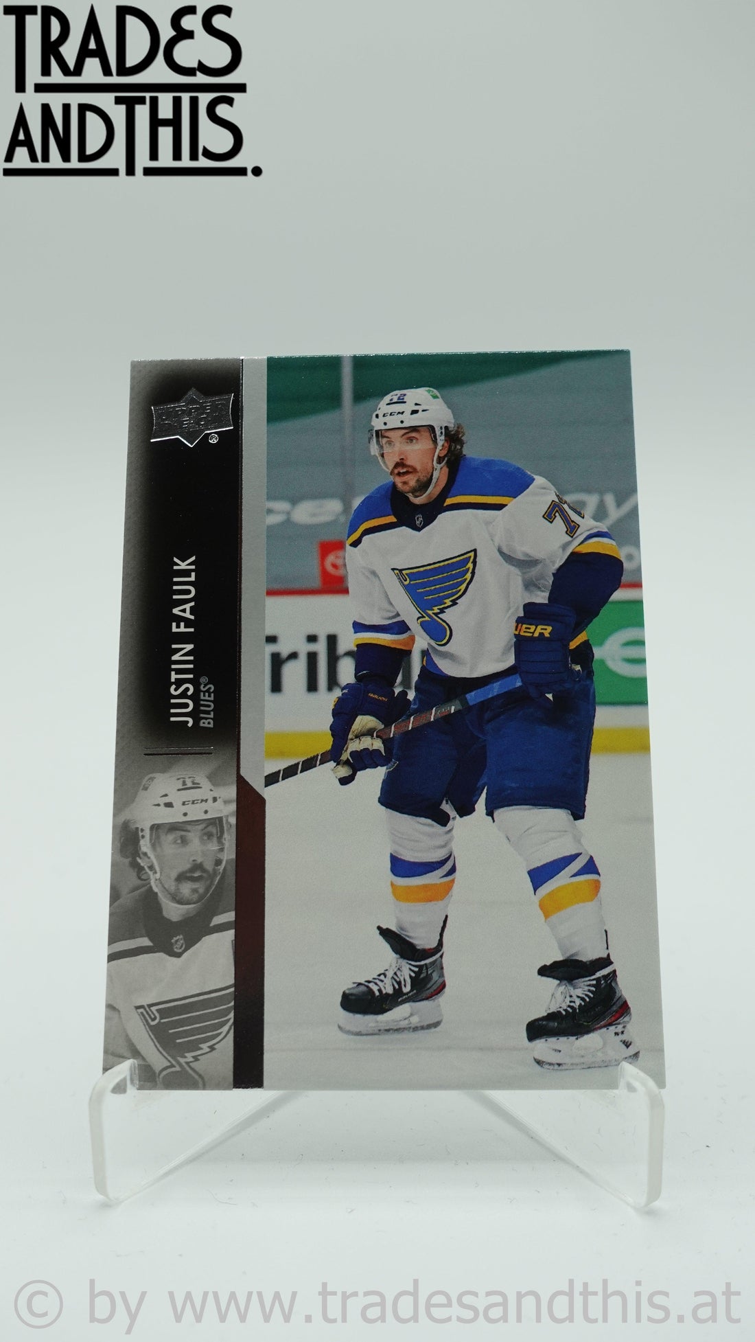 2021-22 Upper deck Series 1 Justin Faulk #154 - Trades and This e.U.