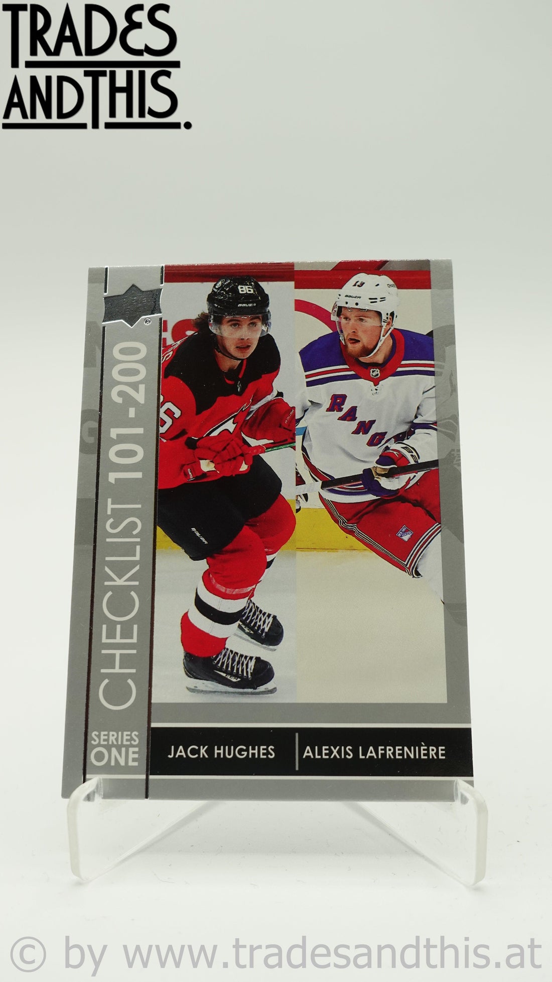 2021-22 Upper deck Series 1 Checklist Jack Hughes - Alexis Lafreniere #200 - Trades and This e.U.