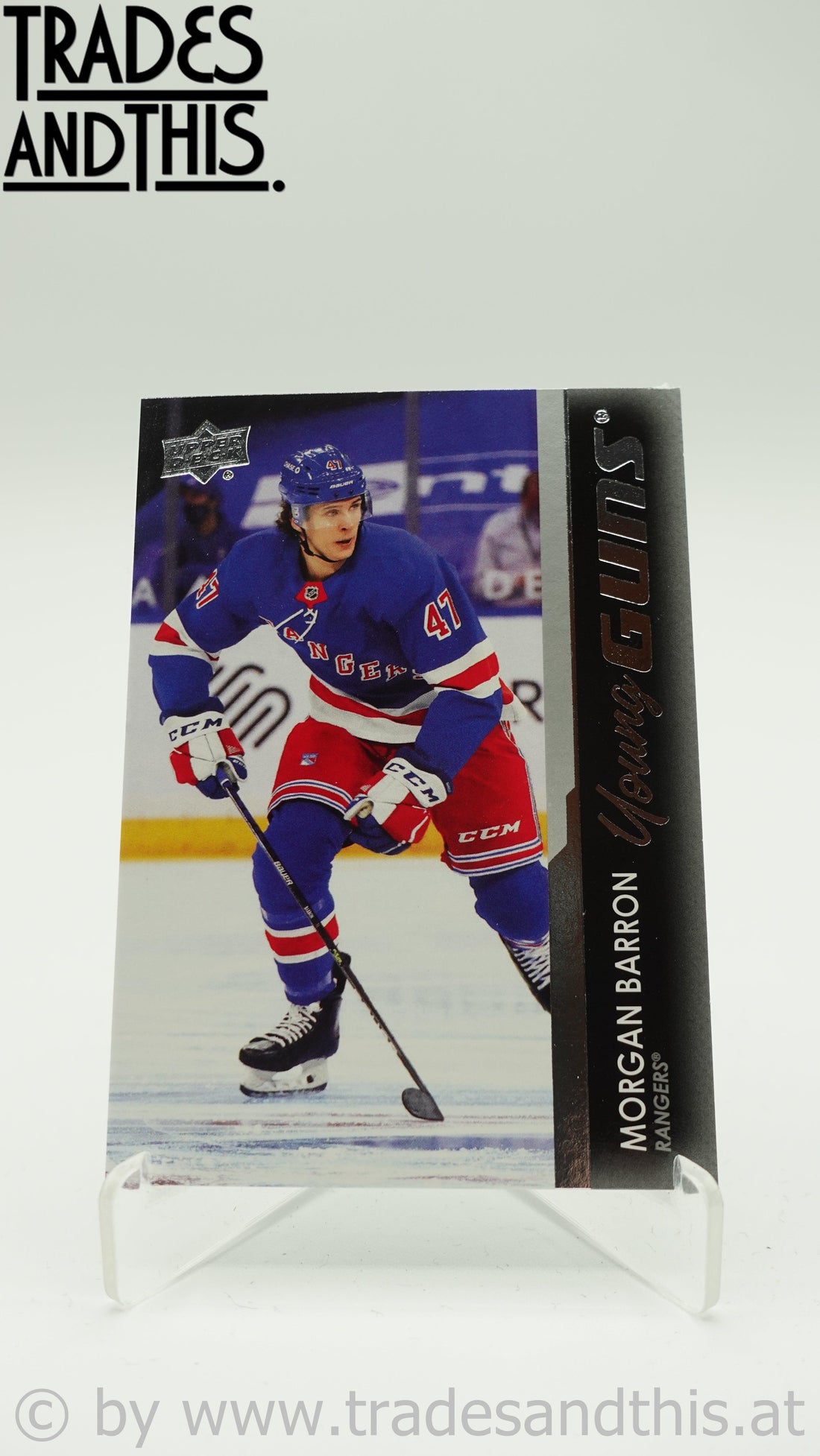 2021-22 Upper deck Series 1 Morgan Barron #215 RC - Trades and This e.U.