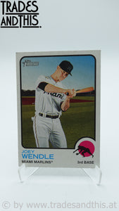 2022 Topps Heritage Joey Wendle #198