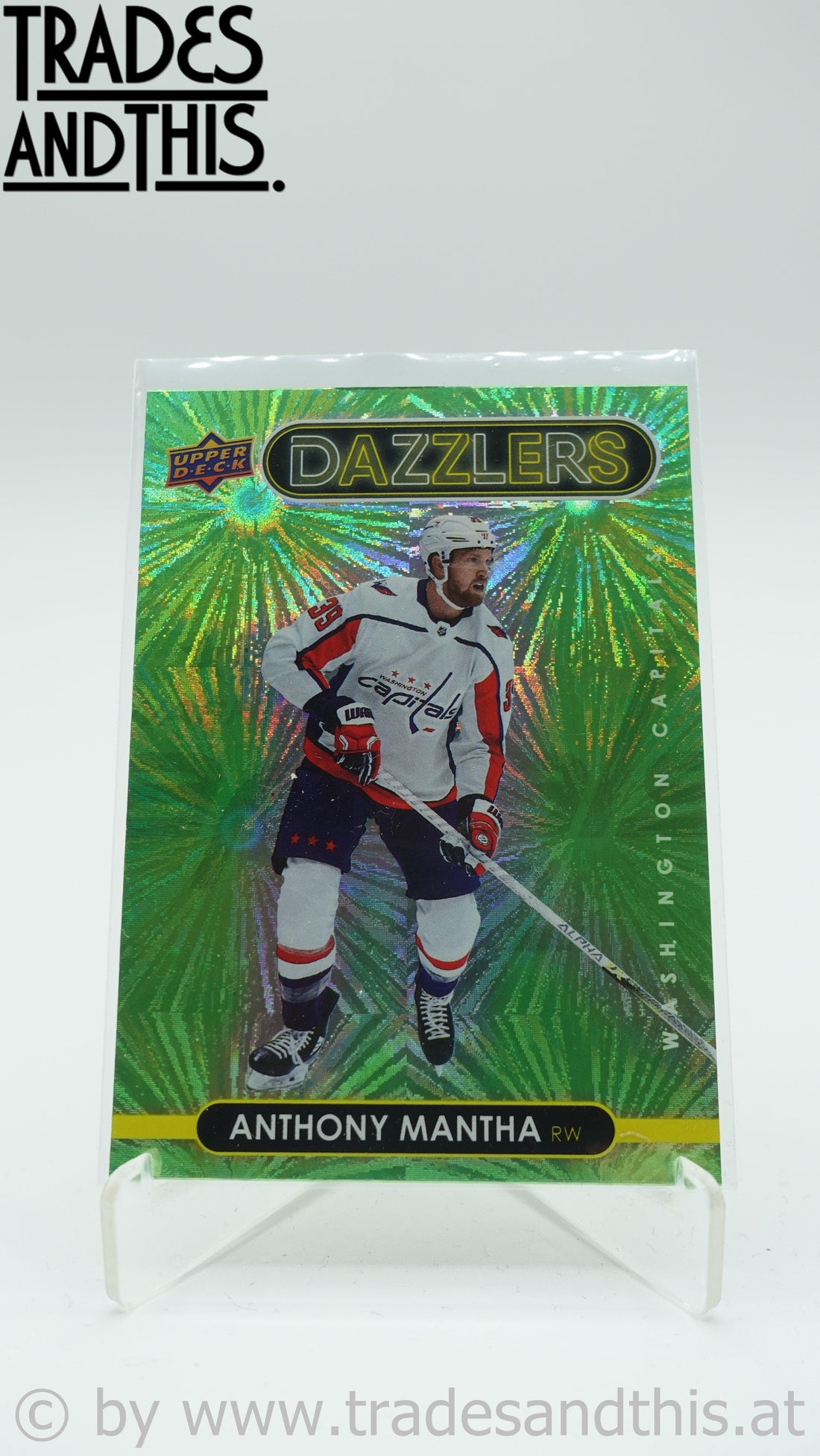 2021-22 Upper Deck Series 1 Dazzlers Green Anthony Mantha #DZ-48 - Trades and This e.U.