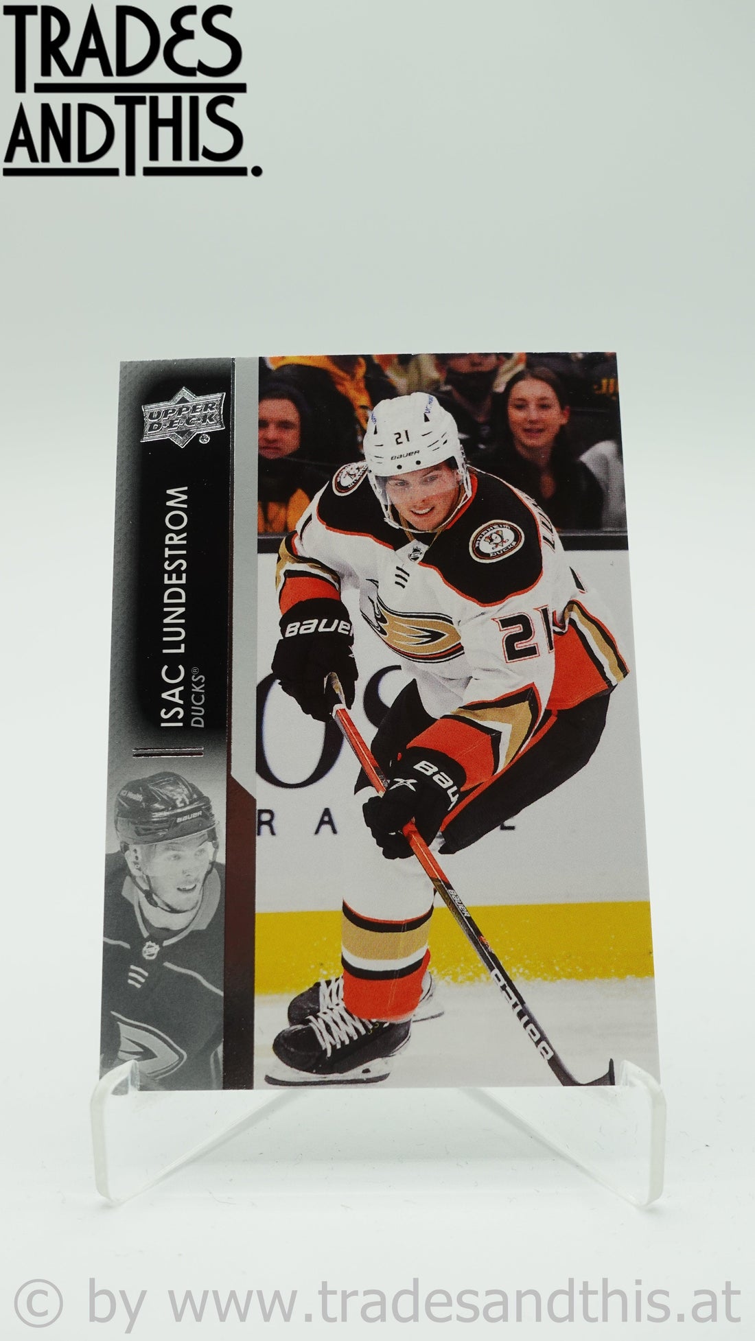 2021-22 Upper Deck Extended Series Isac Lundestrom #502 - Trades and This e.U.