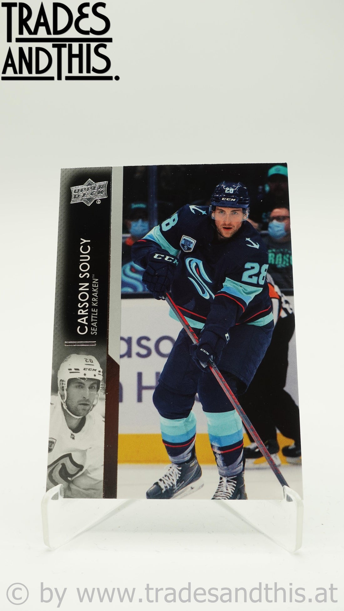 2021-22 Upper Deck Extended Series Carson Soucy #630 - Trades and This e.U.