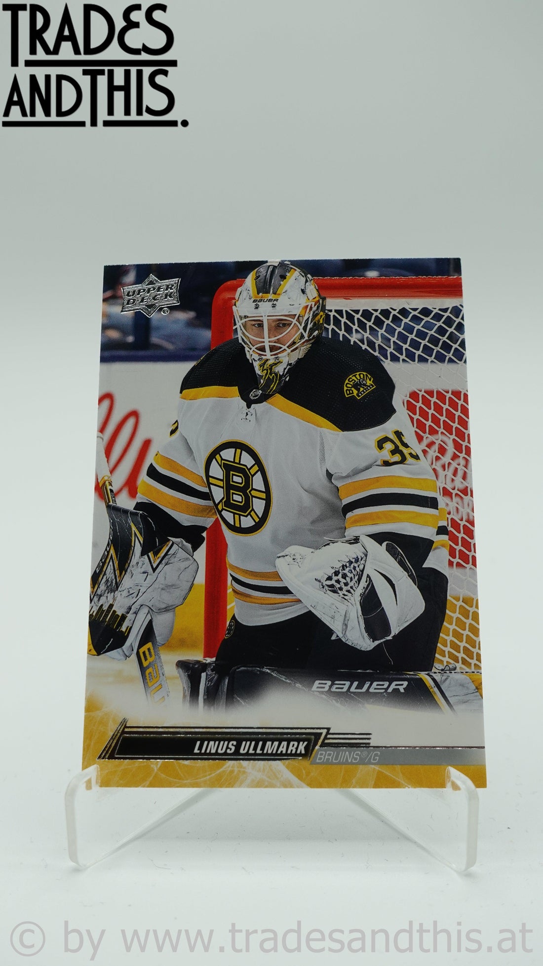 2022-23 Upper Deck Series 1 Linus Ullmark #18 - Trades and This e.U.