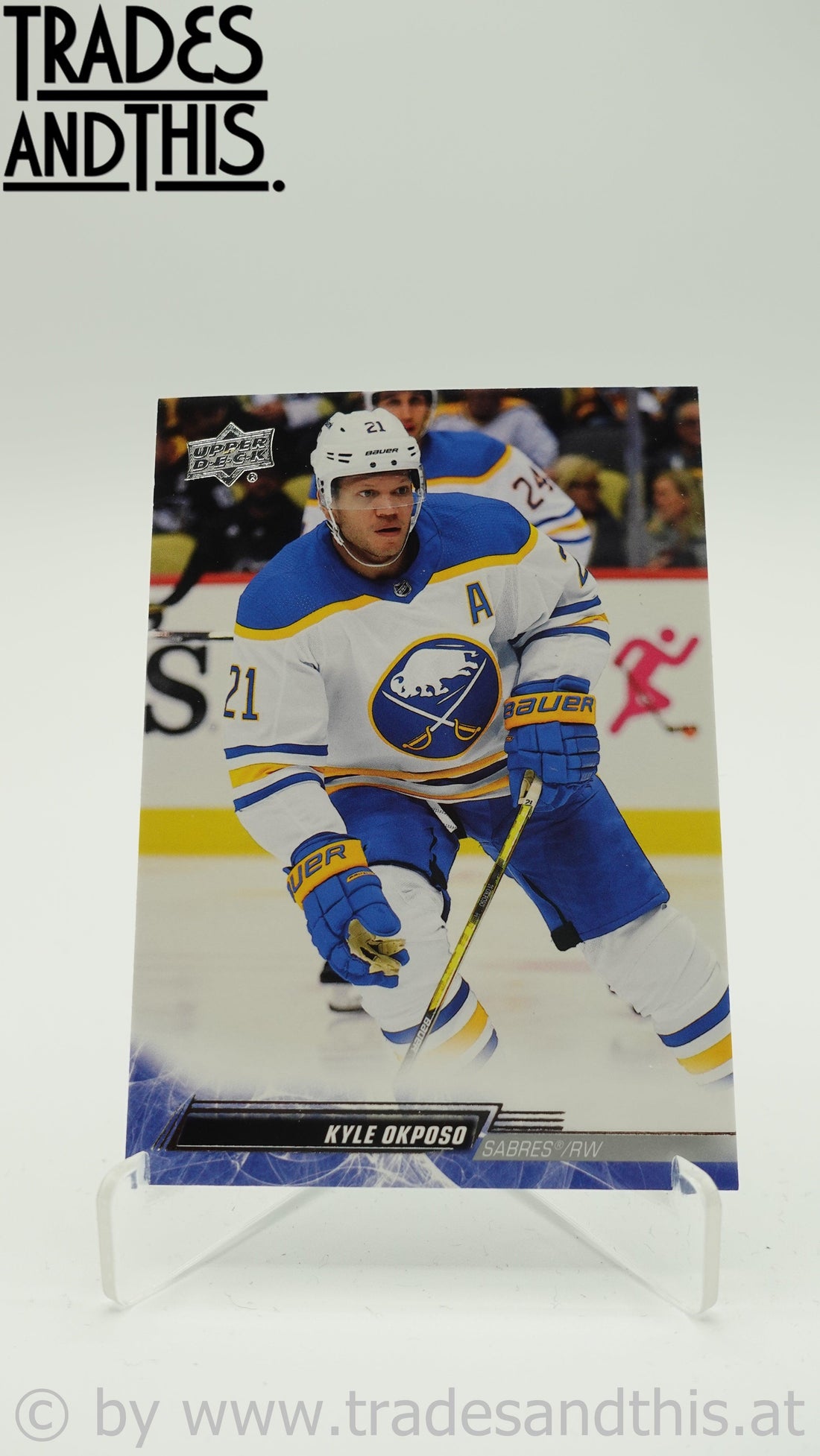 2022-23 Upper Deck Series 1 Kyle Okposo #21 - Trades and This e.U.