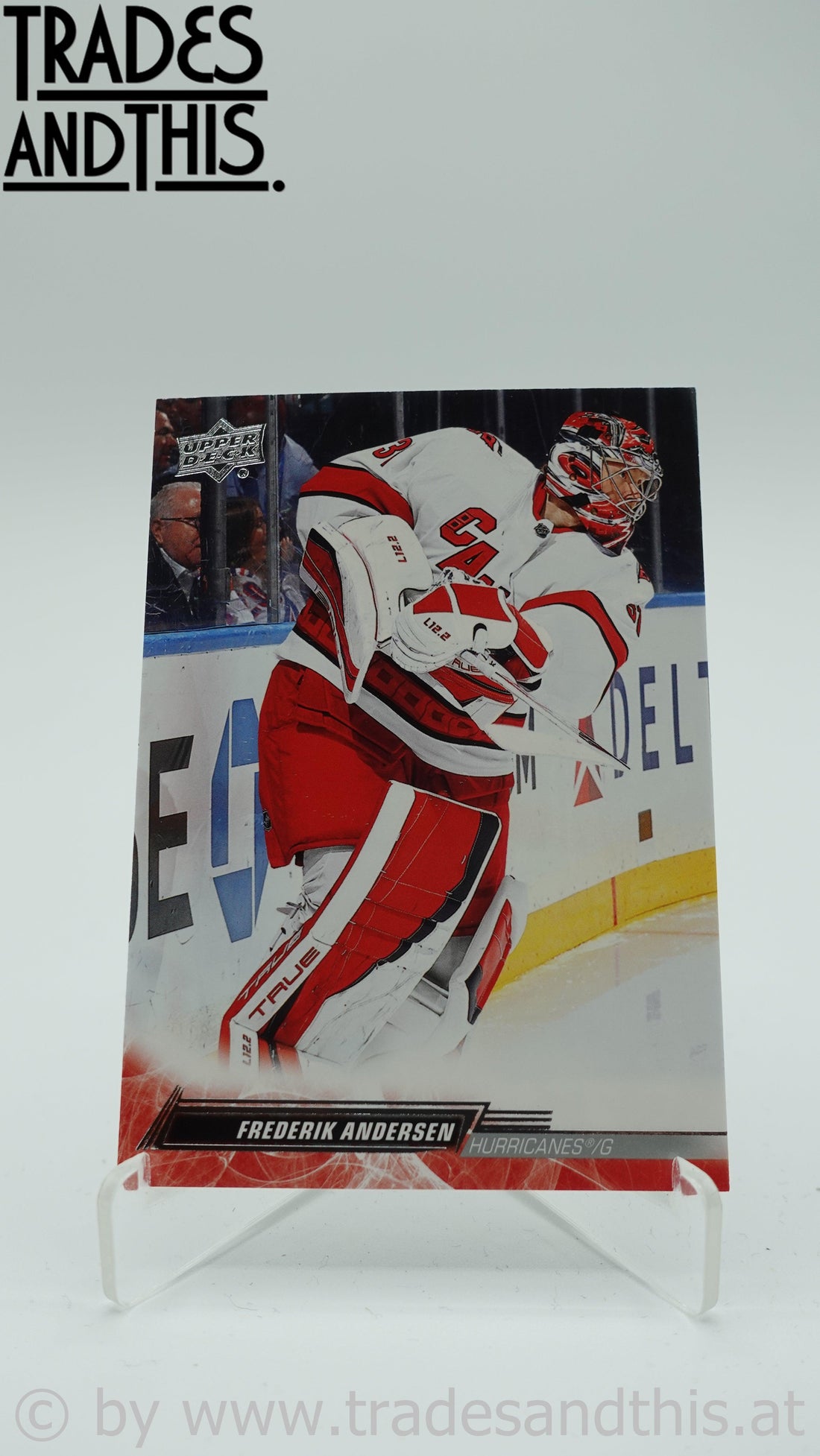 2022-23 Upper Deck Series 1 Frederik Andersen #32 - Trades and This e.U.