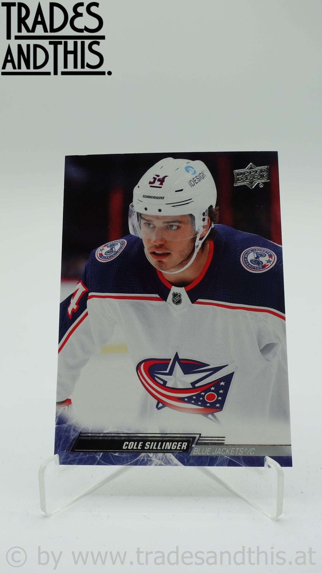 2022-23 Upper Deck Series 1 Cole Sillinger #55 - Trades and This e.U.