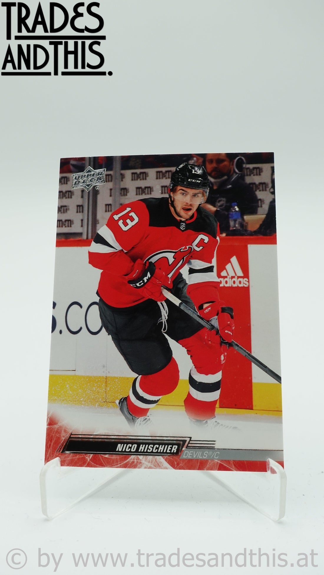 2022-23 Upper Deck Series 1 Nico Hischier #109 - Trades and This e.U.