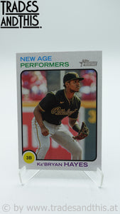 2022 Topps Heritage New Age Performers Ke'Bryan Hayes #NAP-10