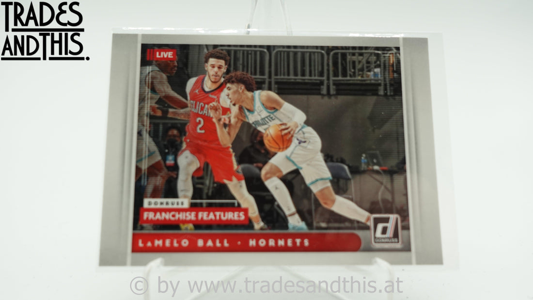 2021-22 Donruss Basketball Franchise Features LeMelo Ball #23 - Trades and This e.U.