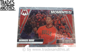 2021-22 Panini Mosaic Basketball Moments In Time Derrick Rose #6 - Trades and This e.U.
