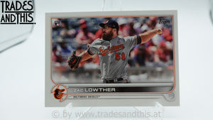 2022 Topps Series 1 Zac Lowther #133 RC