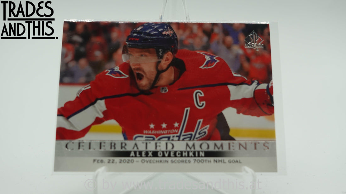 2020-21 SP Authentic Celebrated Moments Alex Ovechkin #107 - Trades and This e.U.