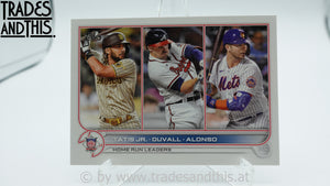2022 Topps Series 1 NL HR Leaders Fernando Tatis Jr. - Adam Duvall - Pete Alonso #146