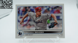 2022 Topps Series 1 Anthony Bender #160 RC