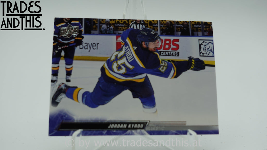 2022-23 Upper Deck Series 1 Jordan Kyrou #159 - Trades and This e.U.