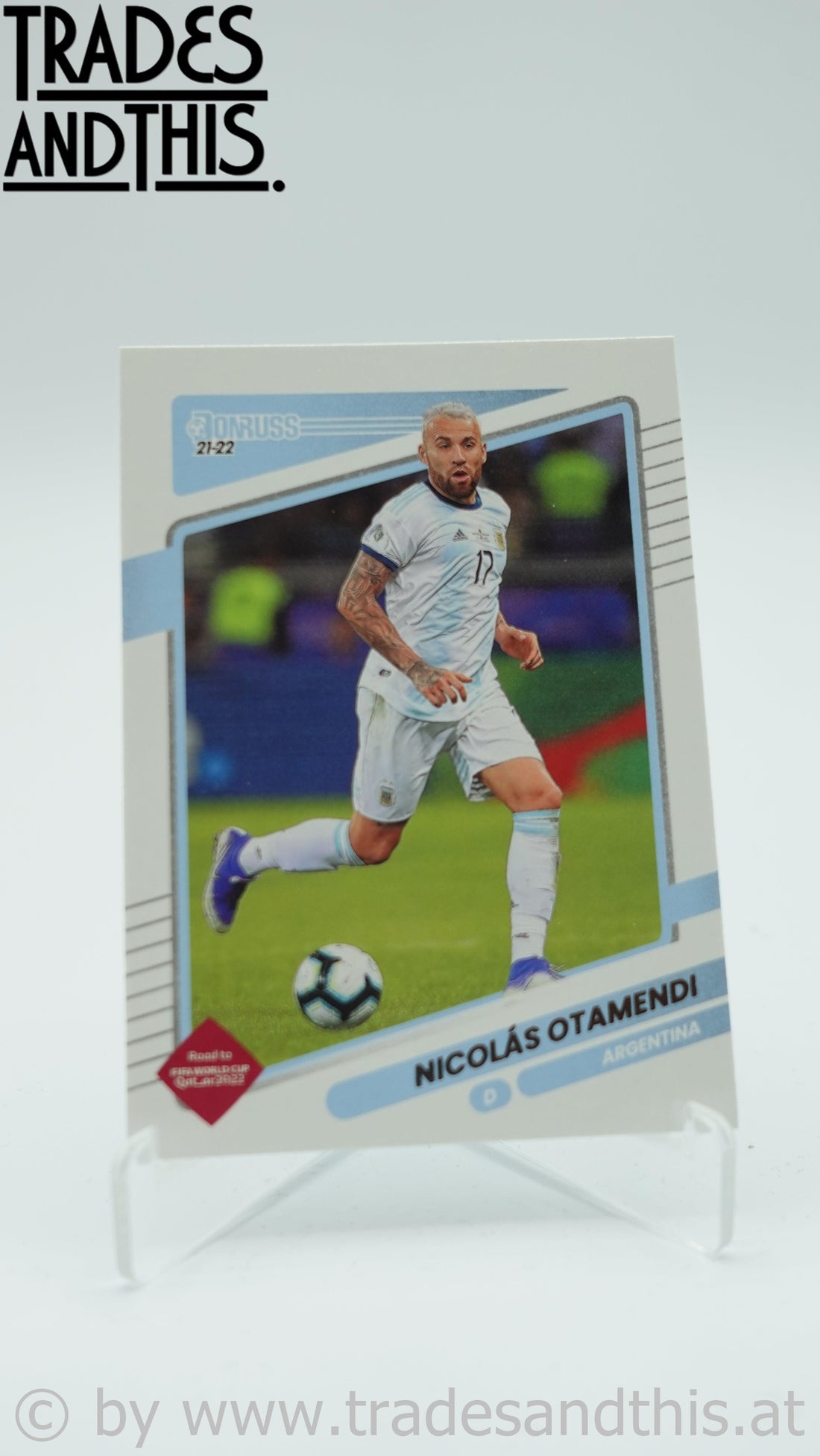 2021-22 Panini Donruss Road to Qatar Nicolas Otamendi #2 - Trades and This e.U.