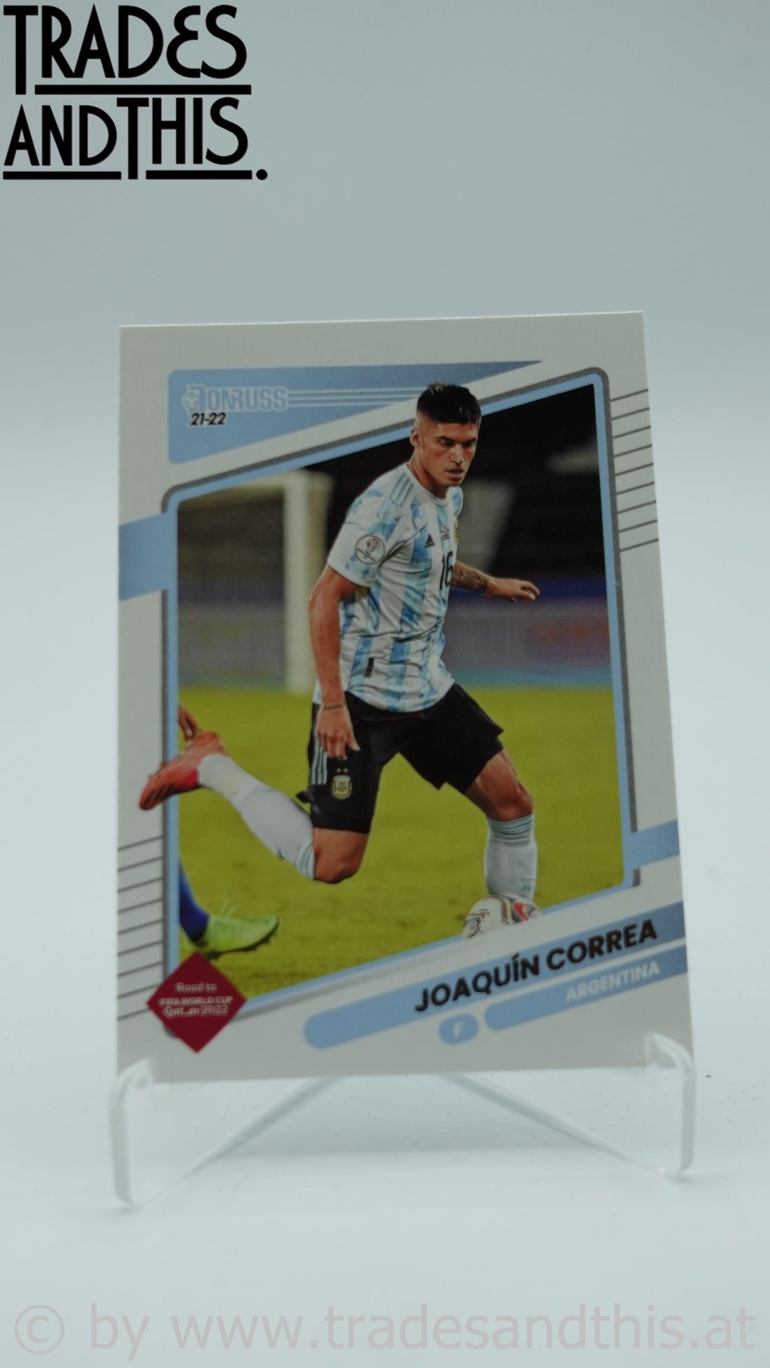 2021-22 Panini Donruss Road to Qatar Joaquin Correa #4 - Trades and This e.U.