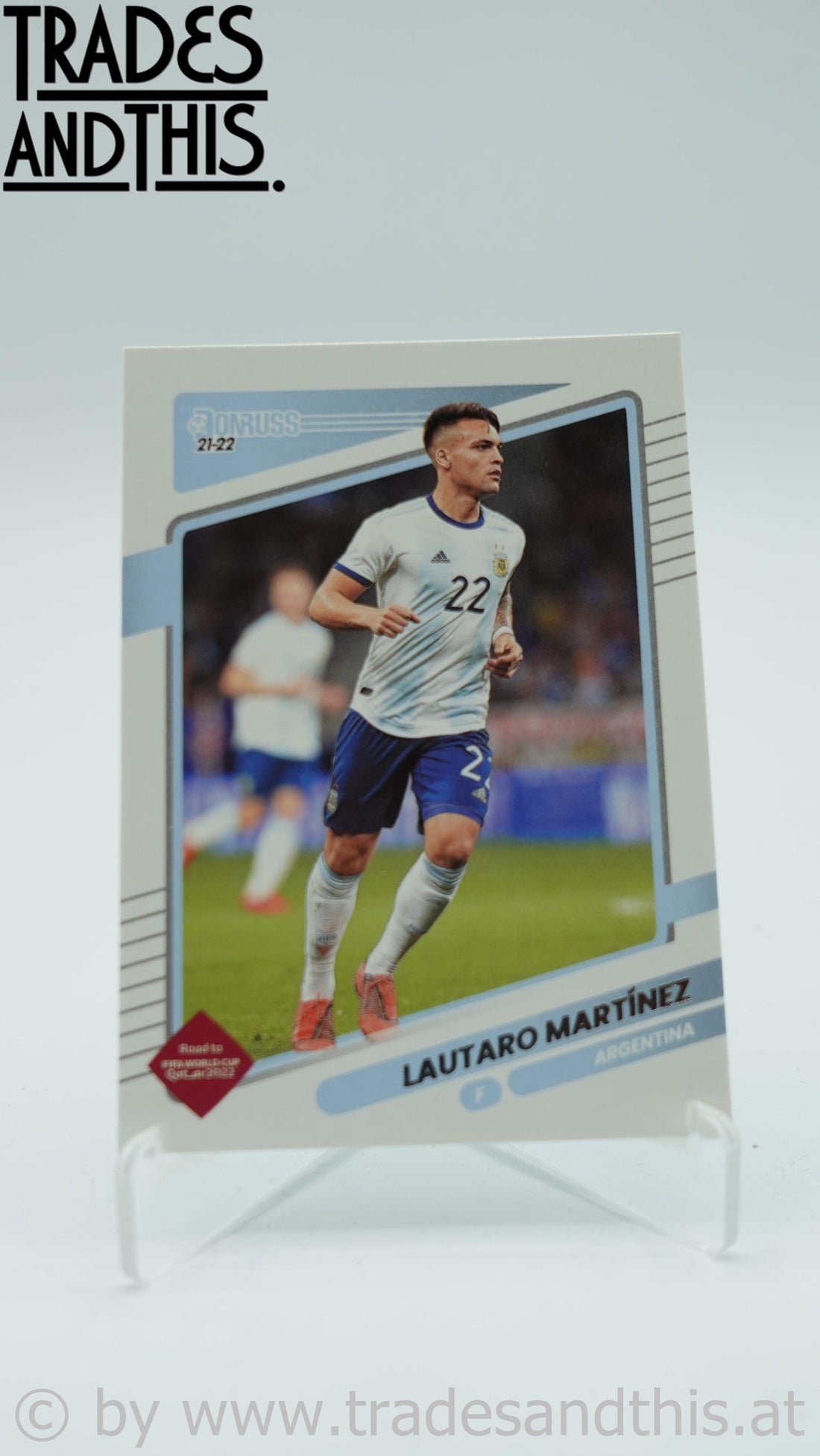 2021-22 Panini Donruss Road to Qatar Lautaro Martinez #5 - Trades and This e.U.