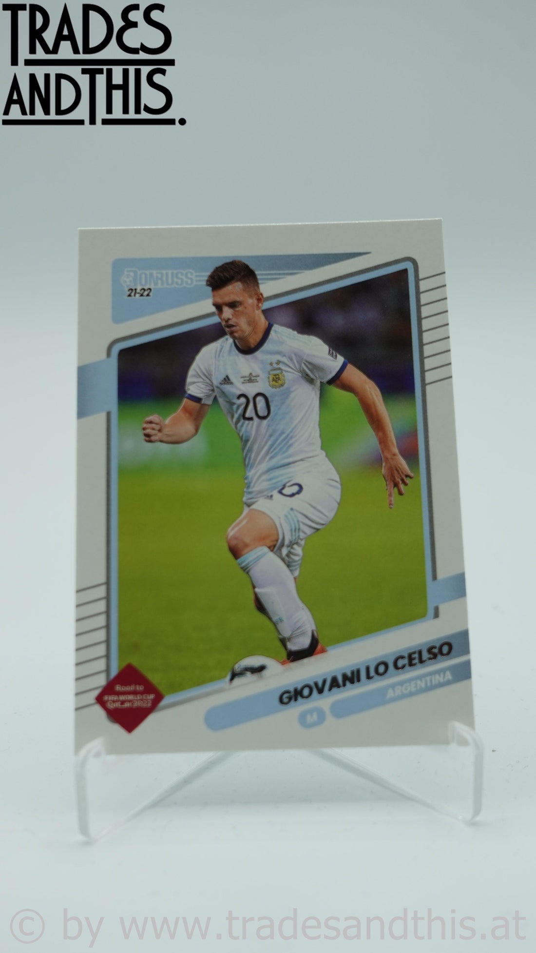 2021-22 Panini Donruss Road to Qatar Giovani Lo Celso #6 - Trades and This e.U.