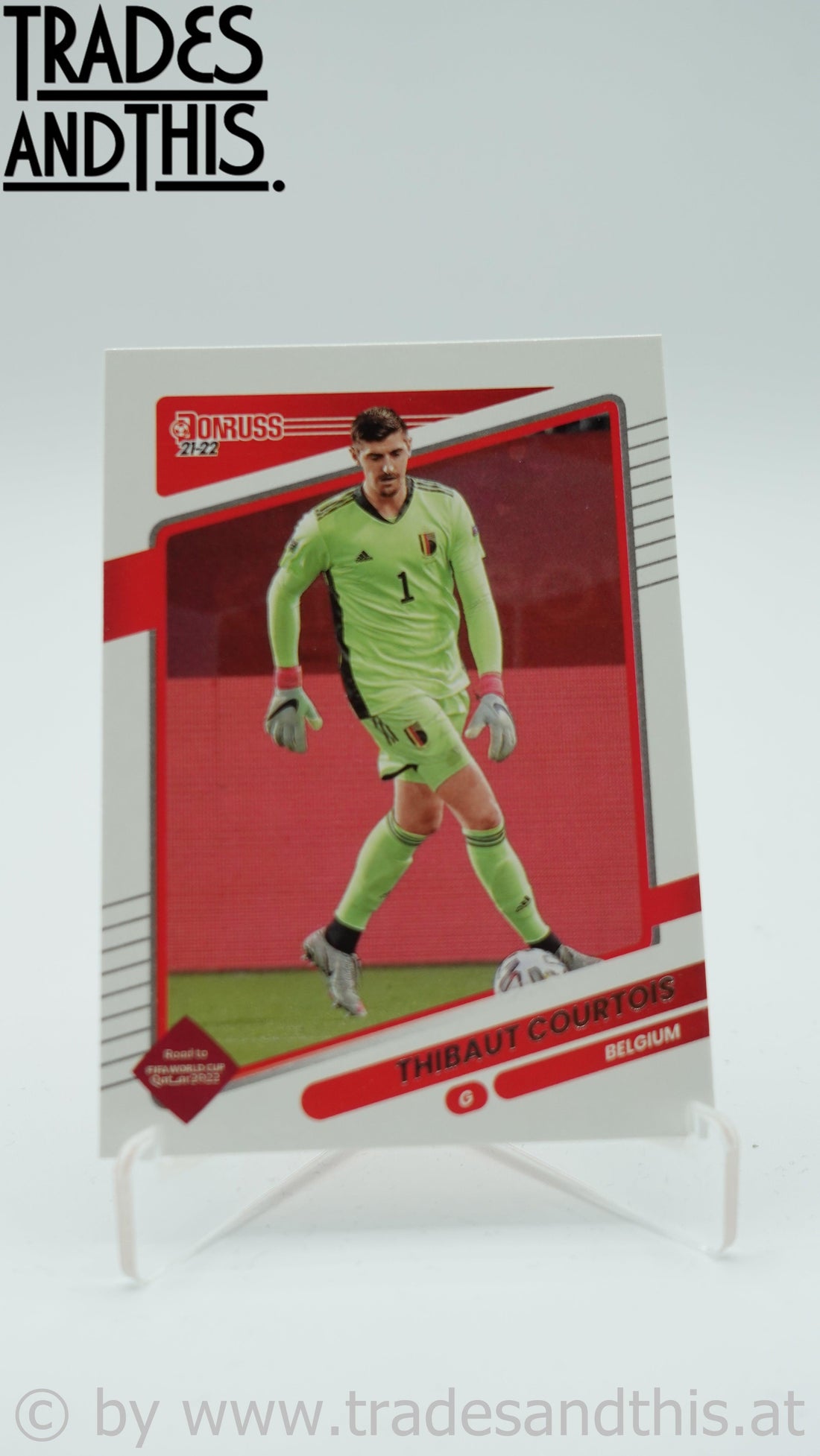 2021-22 Panini Donruss Road to Qatar Thibaut Courtois #9 - Trades and This e.U.