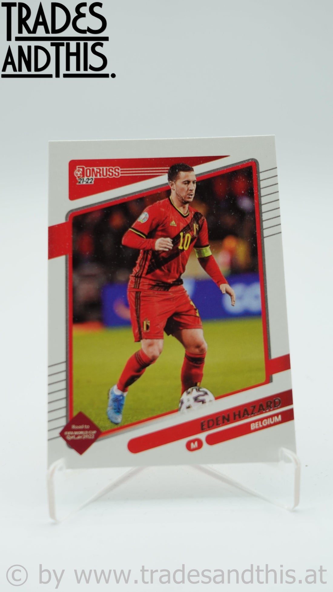 2021-22 Panini Donruss Road to Qatar Eden Hazard #10 - Trades and This e.U.