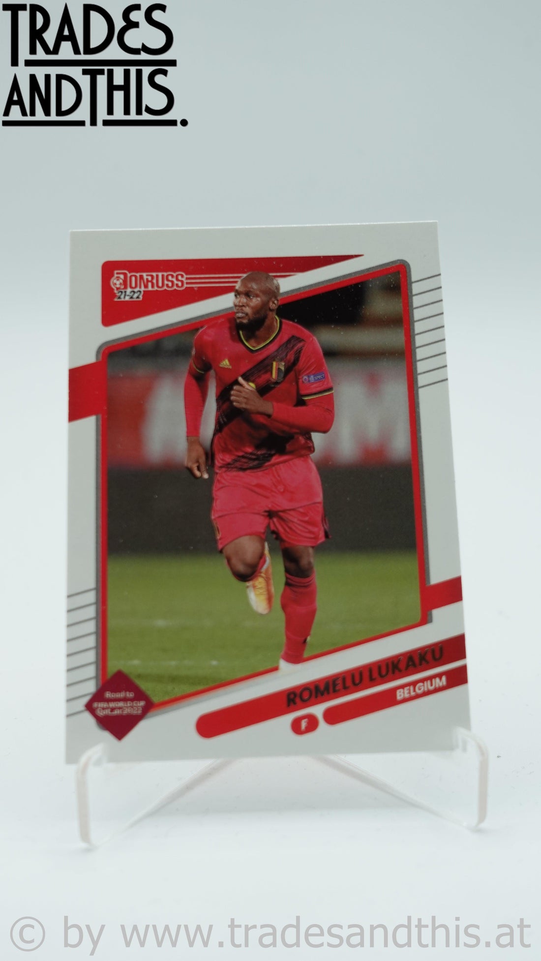 2021-22 Panini Donruss Road to Qatar Romelu Lukaku #13 - Trades and This e.U.