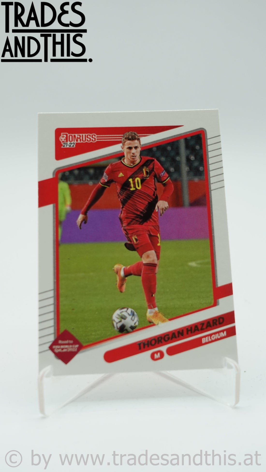 2021-22 Panini Donruss Road to Qatar Thorgan Hazard #15 - Trades and This e.U.