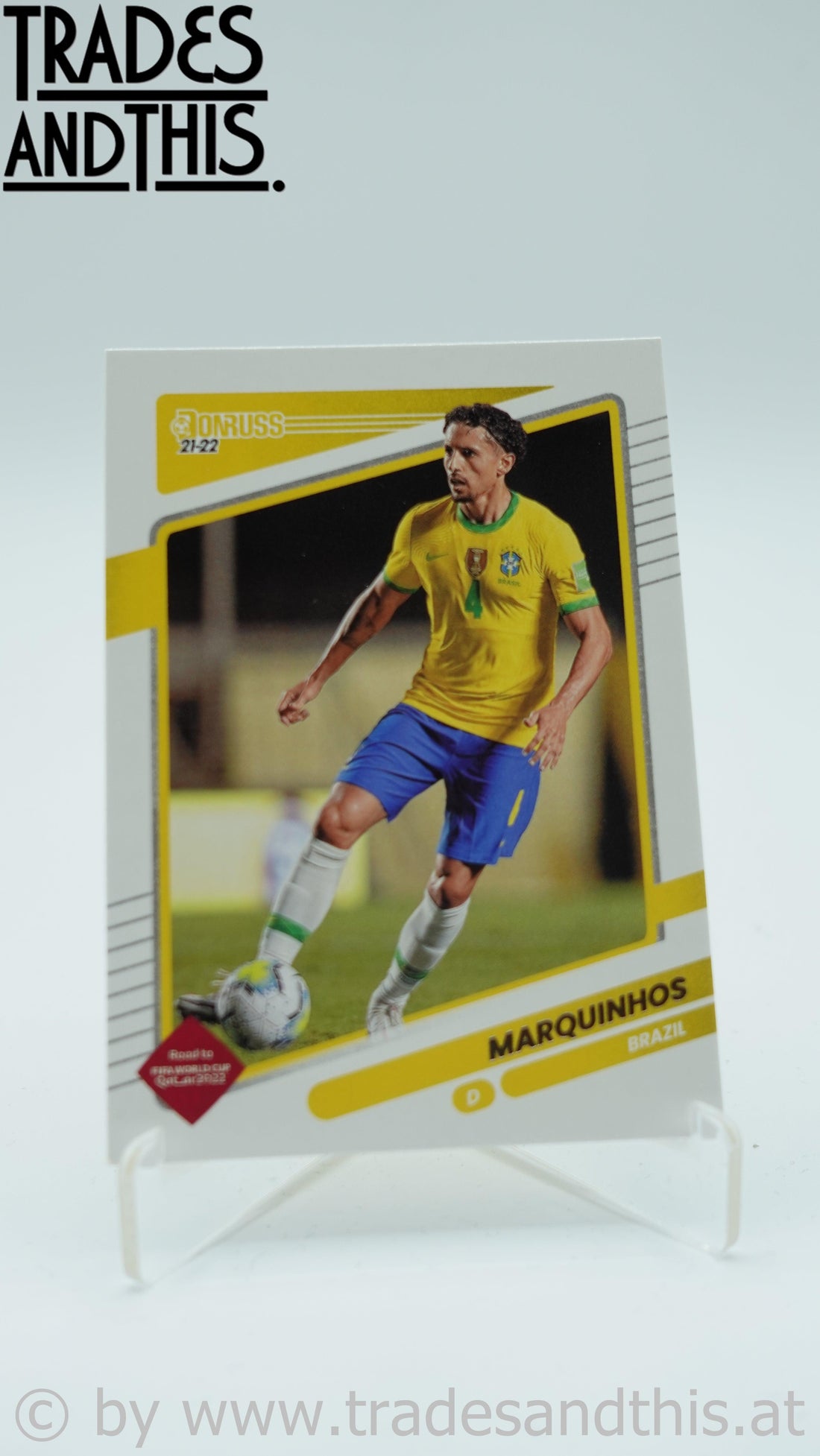 2021-22 Panini Donruss Road to Qatar Marquinhos #19 - Trades and This e.U.