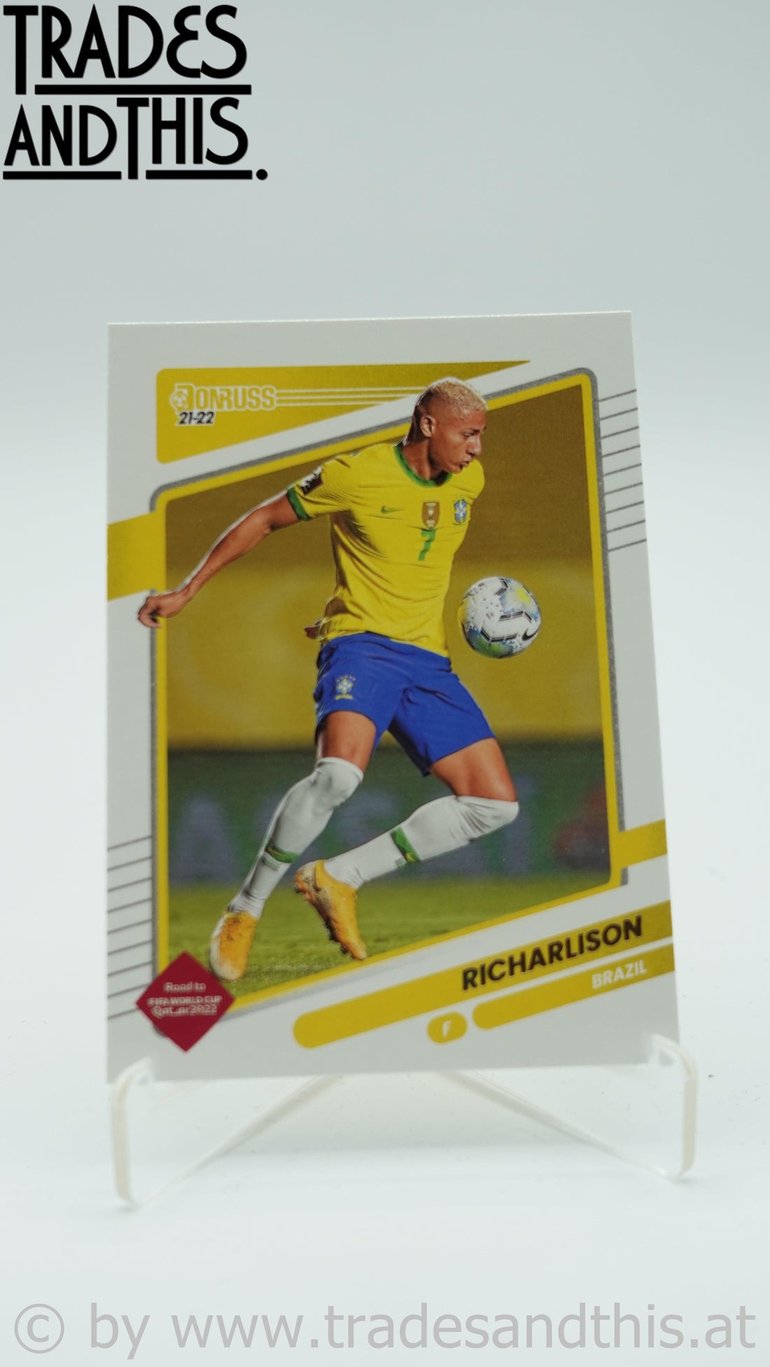 2021-22 Panini Donruss Road to Qatar Richarlison #20 - Trades and This e.U.