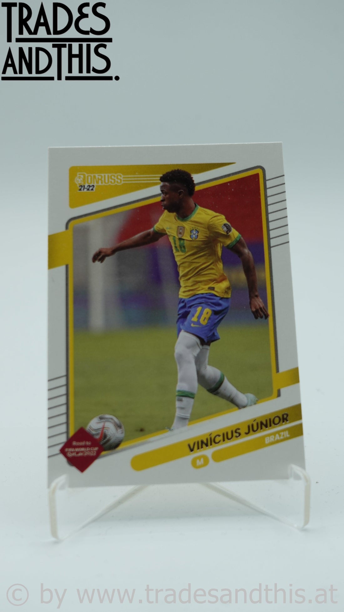 2021-22 Panini Donruss Road to Qatar Vinicius Junior #26 - Trades and This e.U.