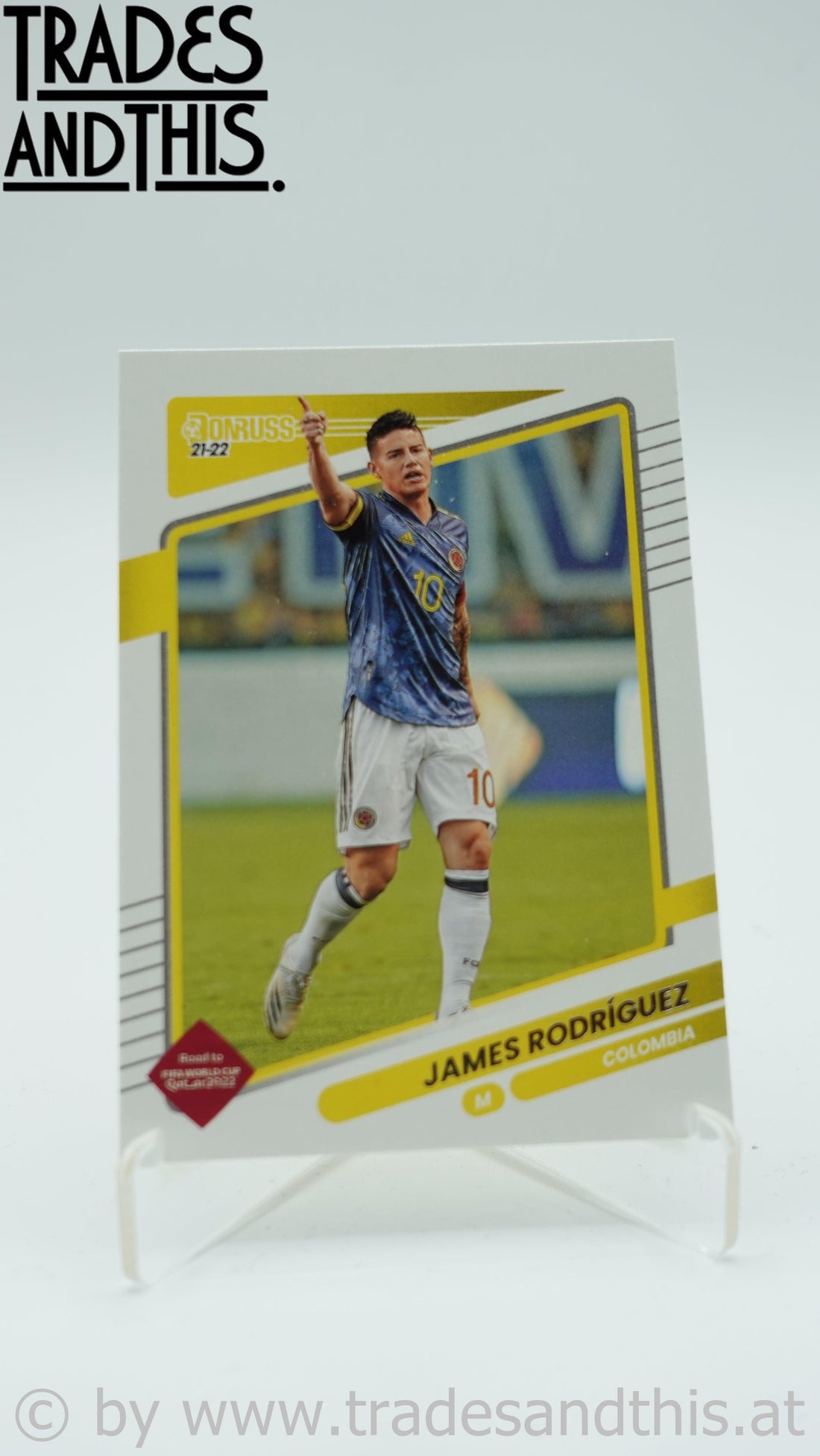 2021-22 Panini Donruss Road to Qatar James Rodriguez #27 - Trades and This e.U.