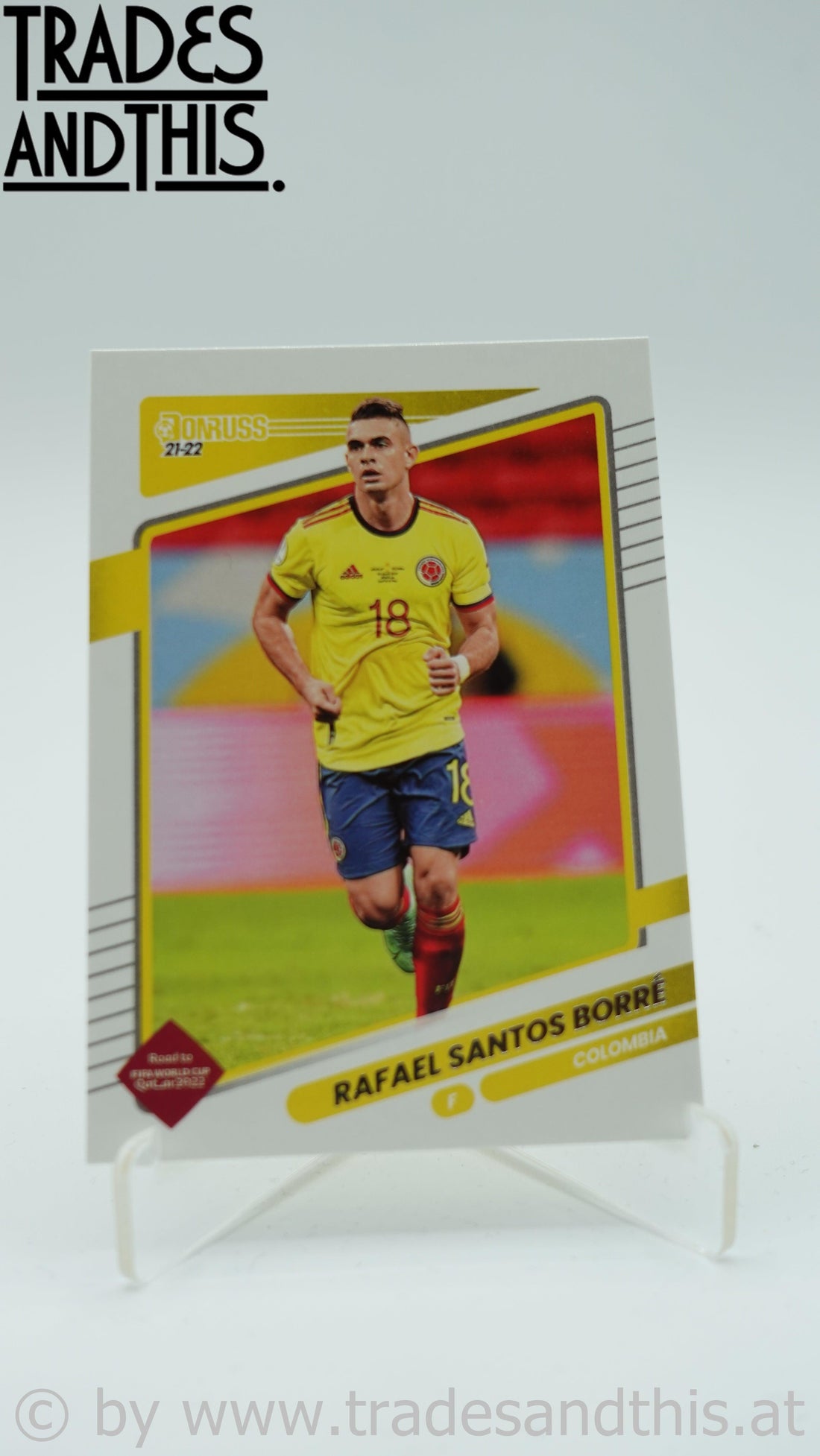 2021-22 Panini Donruss Road to Qatar Rafael Sntos Borre #34 - Trades and This e.U.