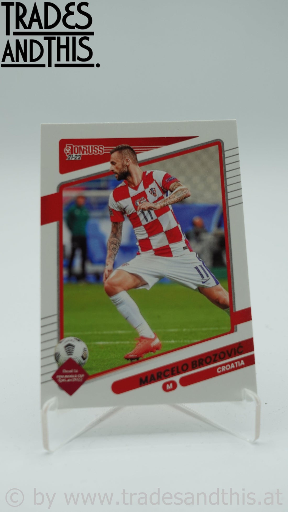 2021-22 Panini Donruss Road to Qatar Marcelo Brozovic #43 - Trades and This e.U.