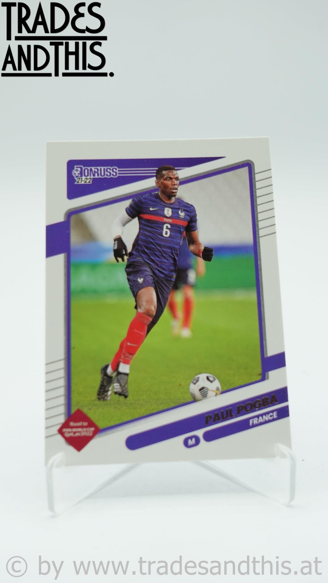 2021-22 Panini Donruss Road to Qatar Paul Pogba #56 - Trades and This e.U.