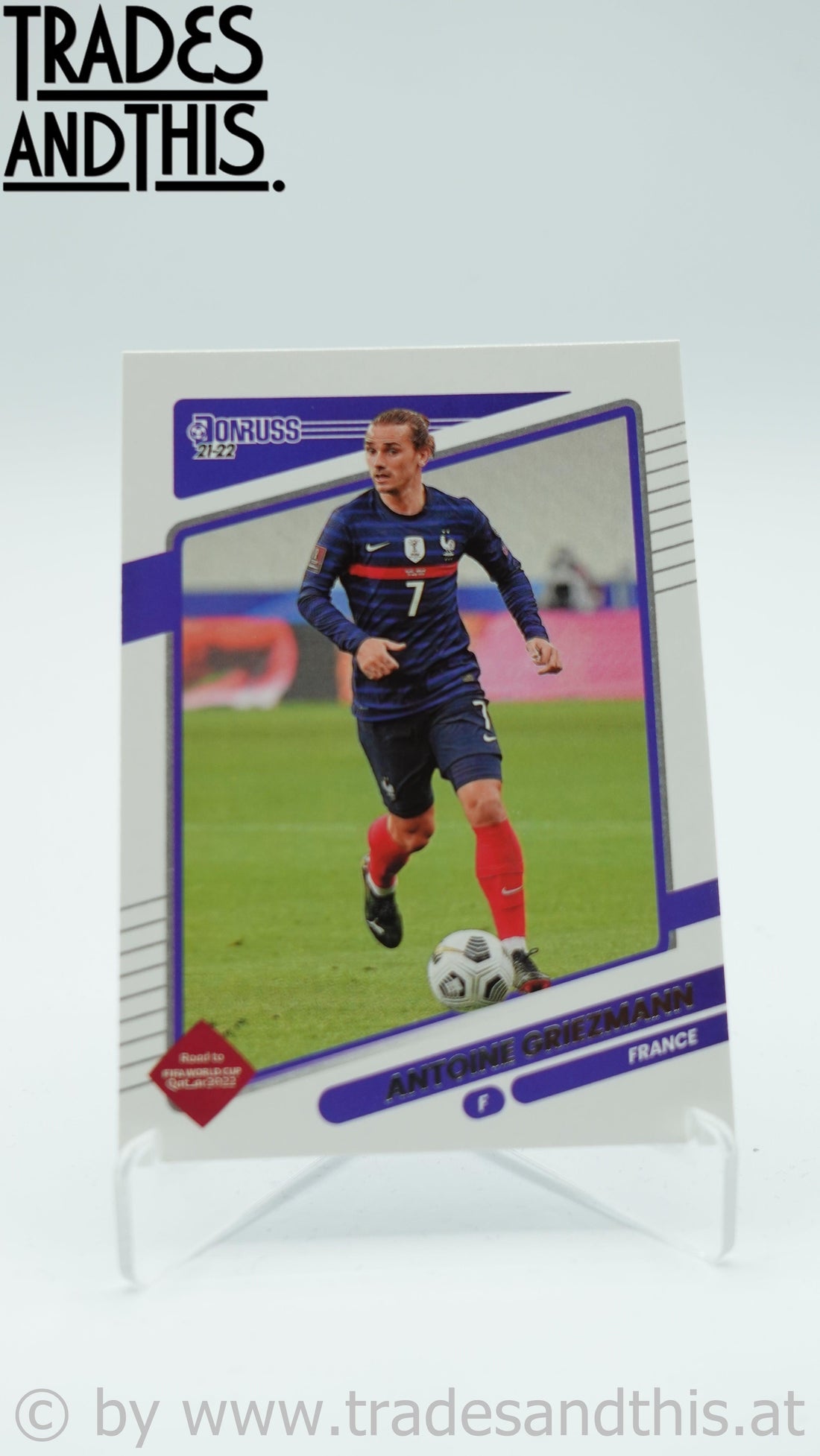 2021-22 Panini Donruss Road to Qatar Antoine Griezman #58 - Trades and This e.U.