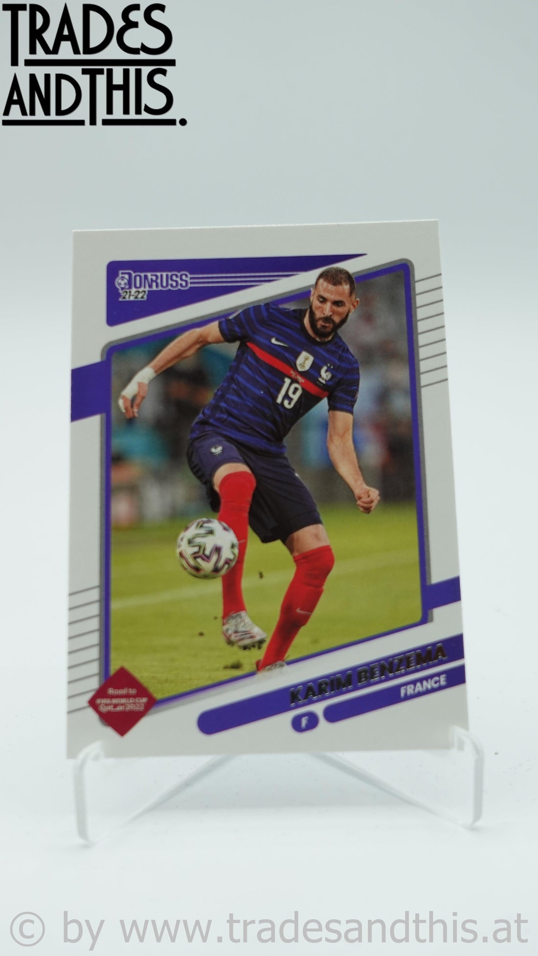 2021-22 Panini Donruss Road to Qatar Karim Benzema #64 - Trades and This e.U.