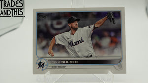2022 Topps Update Series Cole Sulser #US103