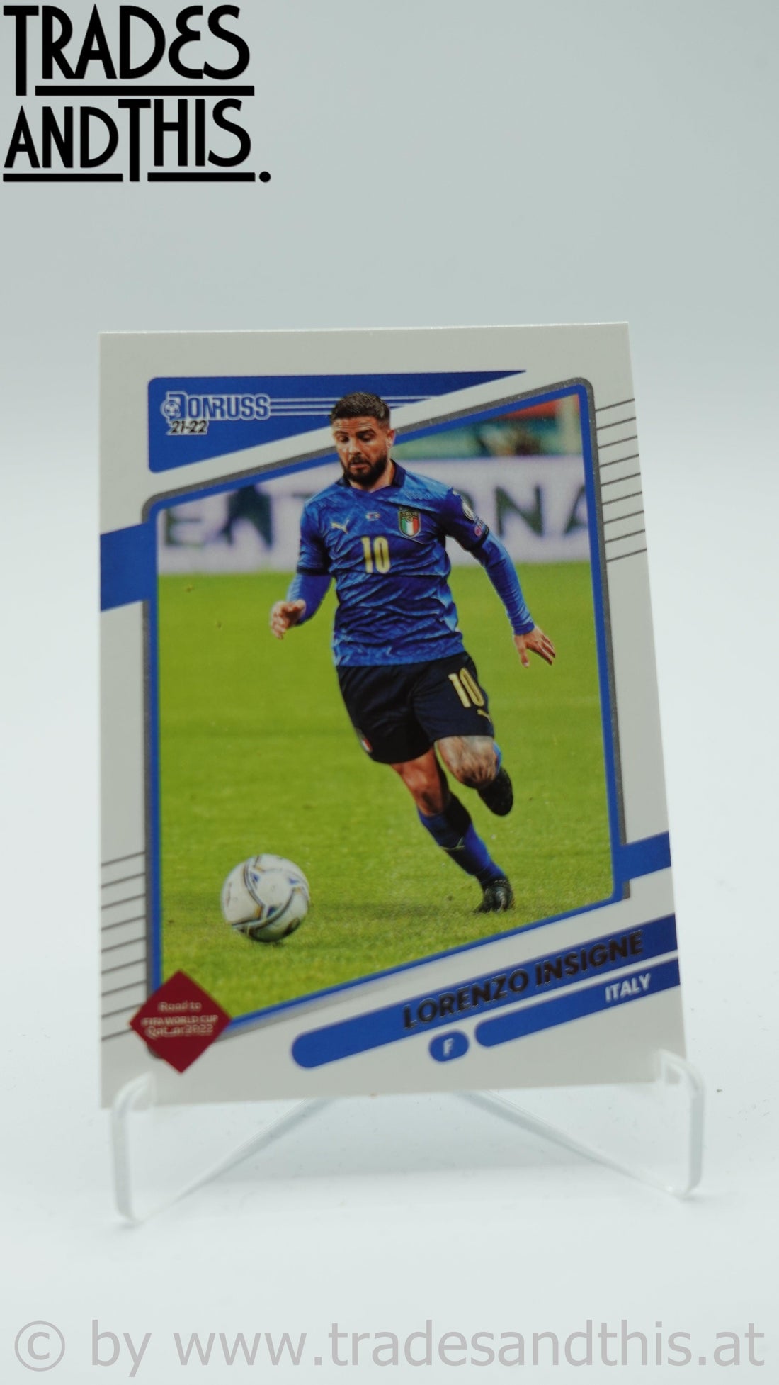 2021-22 Panini Donruss Road to Qatar Lorenzo Insigne #75 - Trades and This e.U.