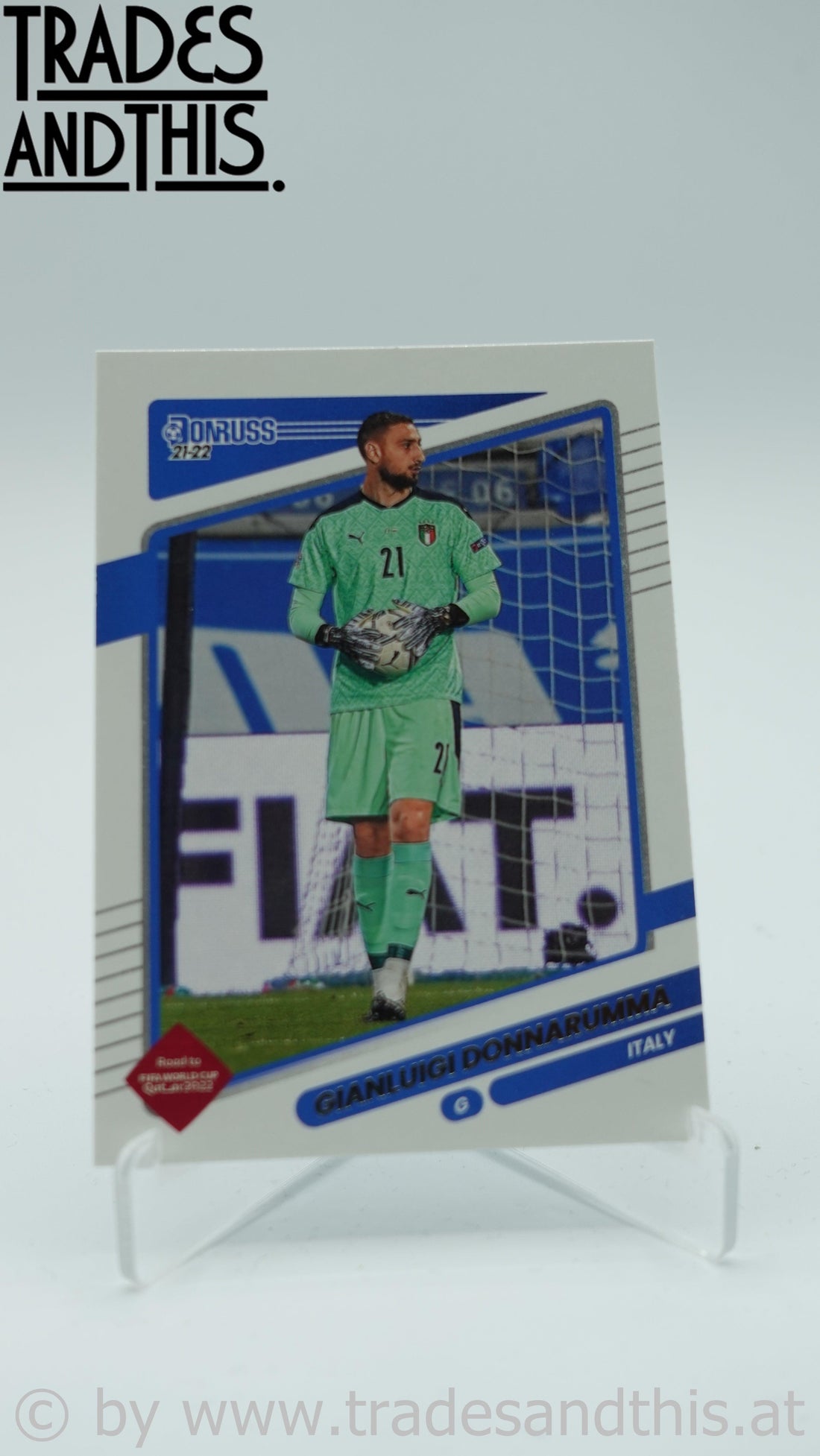 2021-22 Panini Donruss Road to Qatar Gianluigi Donnarumma #7 - Trades and This e.U.