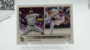 2022 Topps Update Series Rookie Combos Robert Suarez - Steven Wilson #US239
