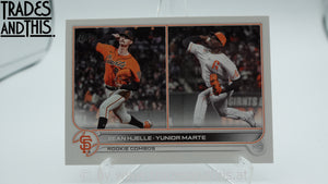 2022 Topps Update Series Rookie Combos Sean Hjelle - Yunior Marte #US246