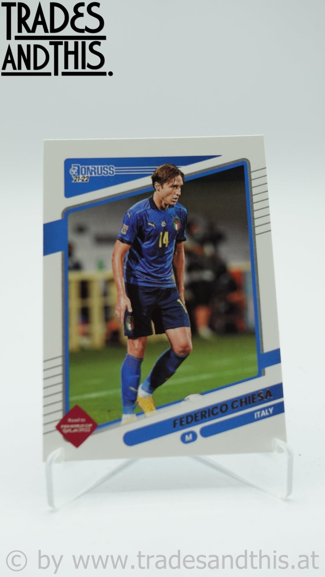 2021-22 Panini Donruss Road to Qatar Federico Chiesa #82 - Trades and This e.U.