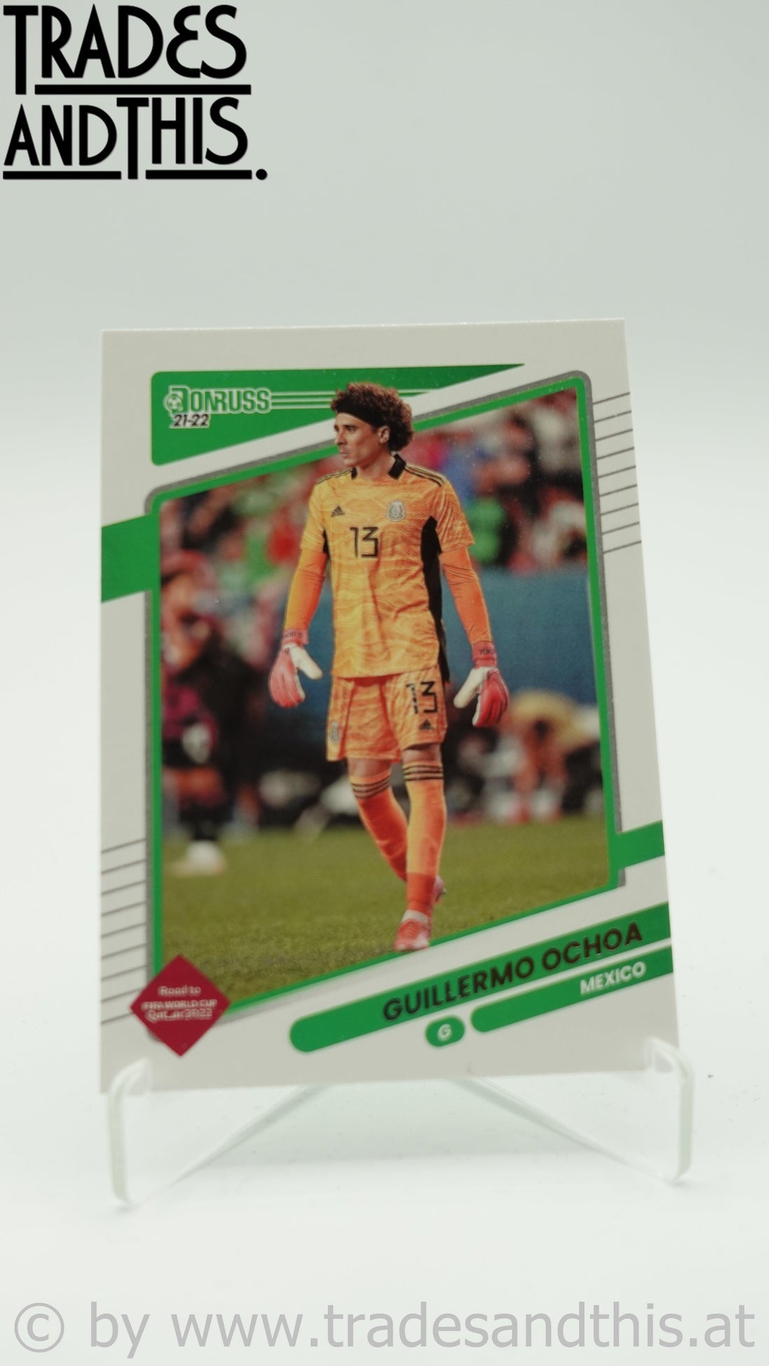 2021-22 Panini Donruss Road to Qatar Guillermo Ochoa #85 - Trades and This e.U.