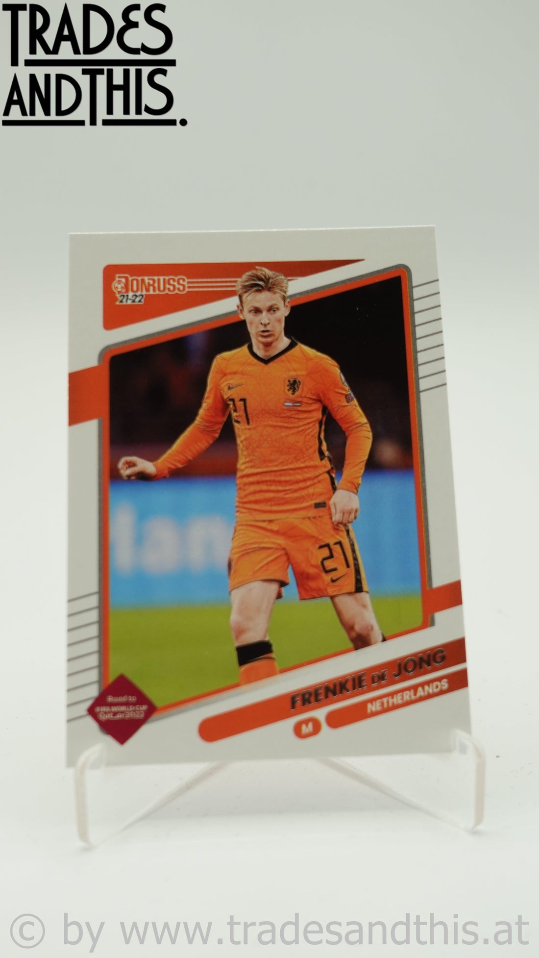 2021-22 Panini Donruss Road to Qatar Frenki De Jong #93 - Trades and This e.U.