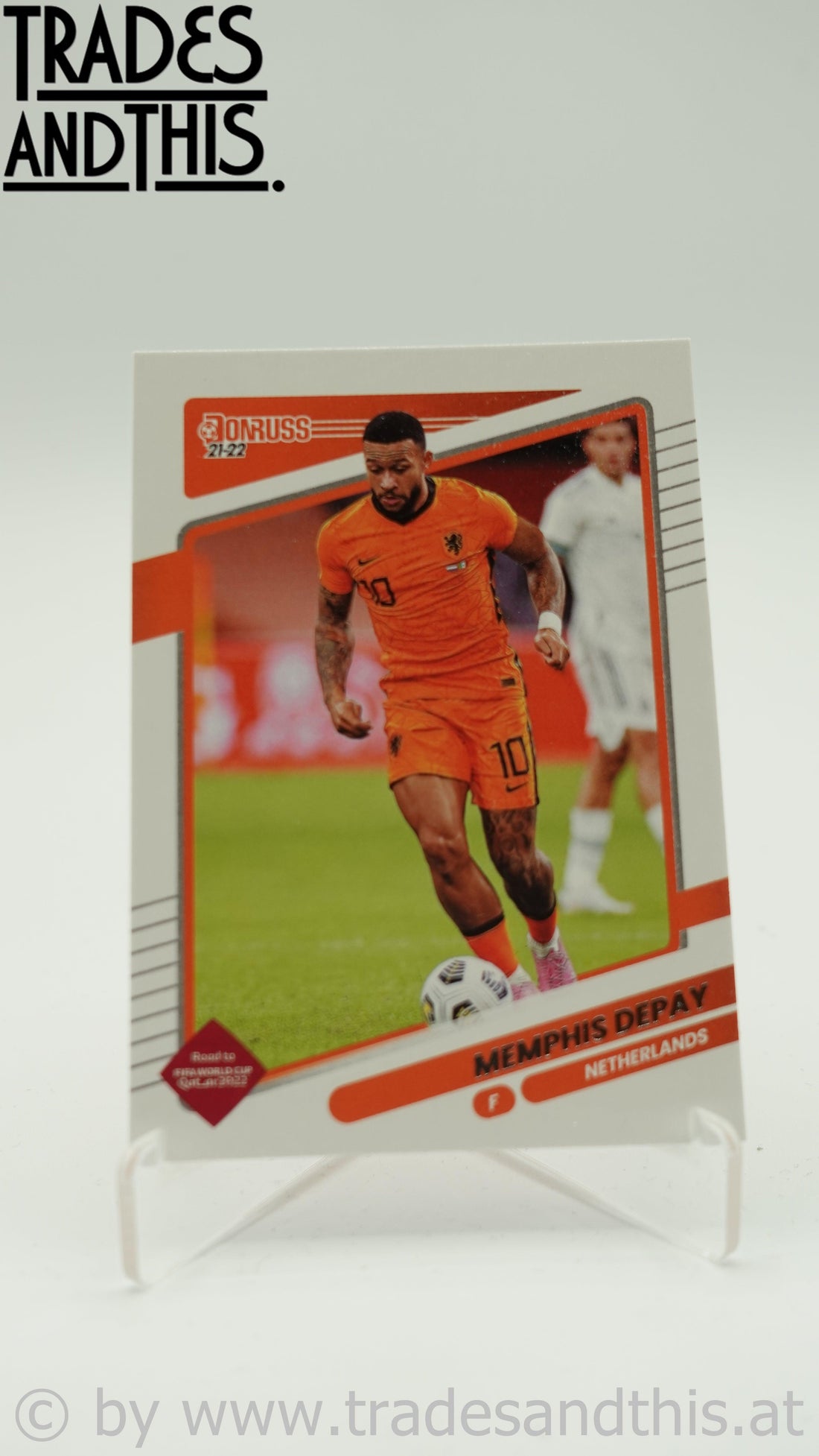 2021-22 Panini Donruss Road to Qatar Memphis Depay #98 - Trades and This e.U.