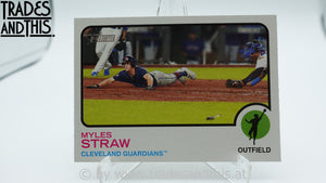 2022 Topps Heritage Myles Straw #304