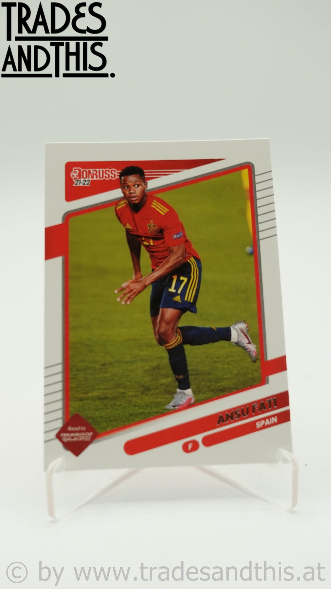 2021-22 Panini Donruss Road to Qatar Ansu Fati #146 - Trades and This e.U.