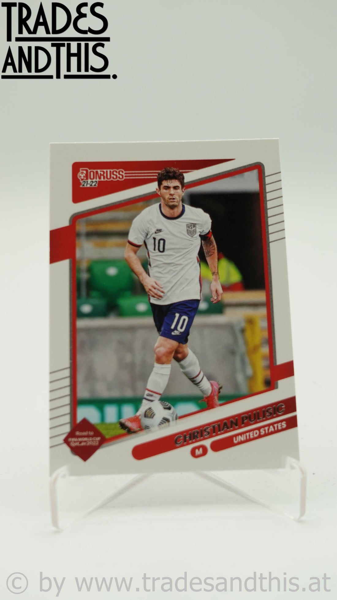 2021-22 Panini Donruss Road to Qatar Christian Pulisic #160 - Trades and This e.U.